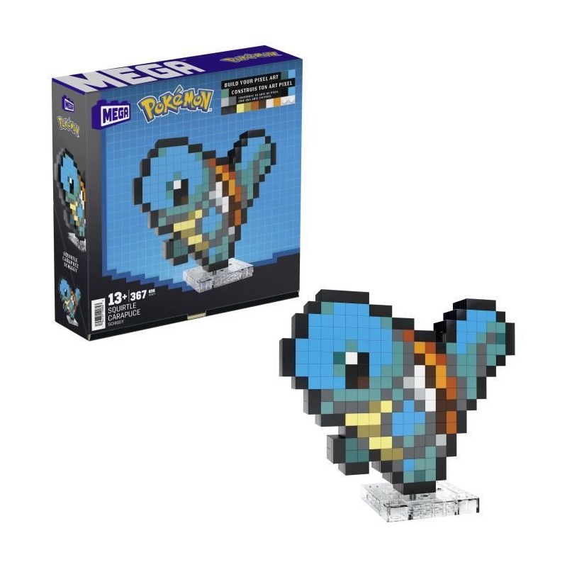 MEGA-Pokémon-Carapuce-Coffret de construction rétro 367 pieces - ME MEGA-Pokémon-Carapuce-Coffret de construction rétro 367 pieces - ME