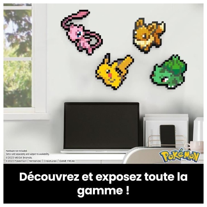 Mega-Pokémon-évoli-Coffret De Construction Rétro Pixel Art 323 Pieces - MEGA Pokémon - HTH78 Mega-Pokémon-évoli-Coffret De Construction Rétro Pixel Art 323 Pieces - MEGA Pokémon - HTH78