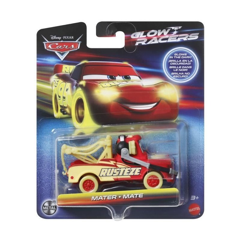 Lot de mini véhicules Cars phosphorescents en die-cast 1:55 - MATTEL Lot de mini véhicules Cars phosphorescents en die-cast 1:55 - MATTEL