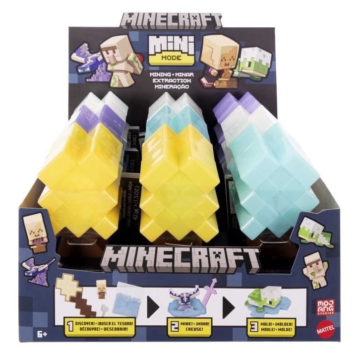 Minecraft-Mini-Tetes Modulables - Assortiment de figurines - Minecraft - HTK99 (modele aléatoire) Minecraft-Mini-Tetes Modulables - Assortiment de figurines - Minecraft - HTK99 (modele aléatoire)