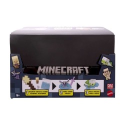 Minecraft-Mini-Tetes Modulables - Assortiment de figurines - Minecraft