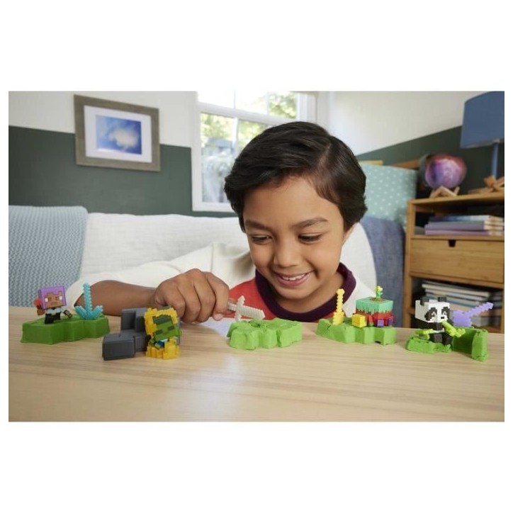Minecraft-Mini-Tetes Modulables - Assortiment de figurines - Minecraft - HTK99 (modele aléatoire) Minecraft-Mini-Tetes Modulables - Assortiment de figurines - Minecraft - HTK99 (modele aléatoire)
