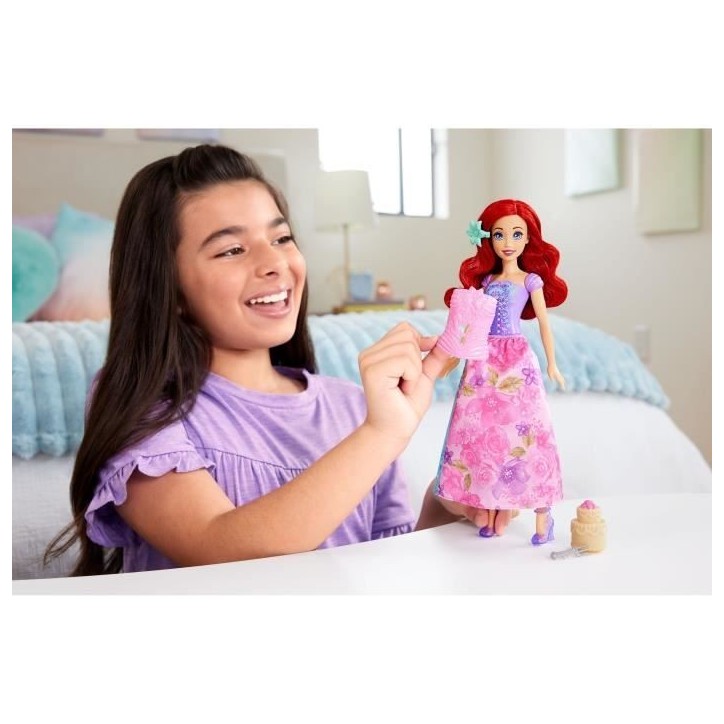 Spin & Reveal Ariel Mattel Poupée Disney Princesses avec 11 surprises HTV88 Spin & Reveal Ariel Mattel Poupée Disney Princesses avec 11 surprises HTV88