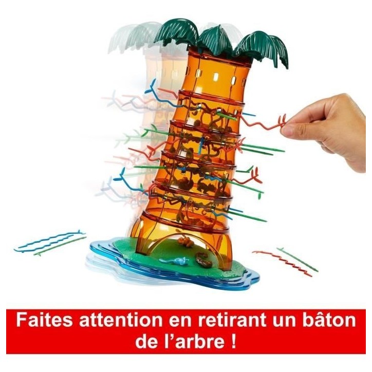SOS Ouistiti : Panique dans l'arbre-Jeu de société familial HTW65 Mattel Games SOS Ouistiti : Panique dans l'arbre-Jeu de société familial HTW65 Mattel Games