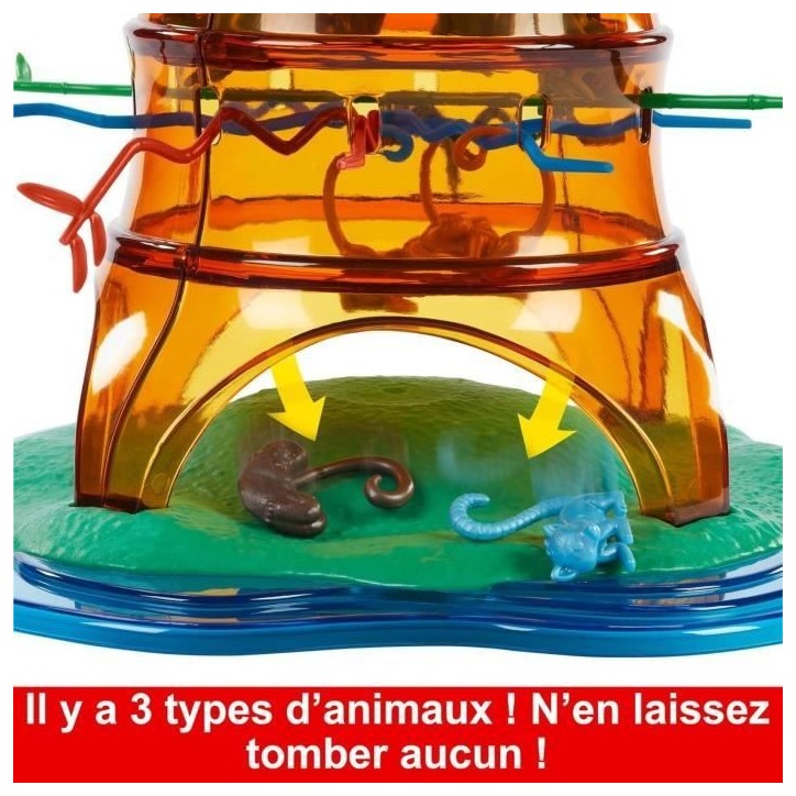 SOS Ouistiti : Panique dans l'arbre-Jeu de société familial HTW65 Mattel Games SOS Ouistiti : Panique dans l'arbre-Jeu de société familial HTW65 Mattel Games