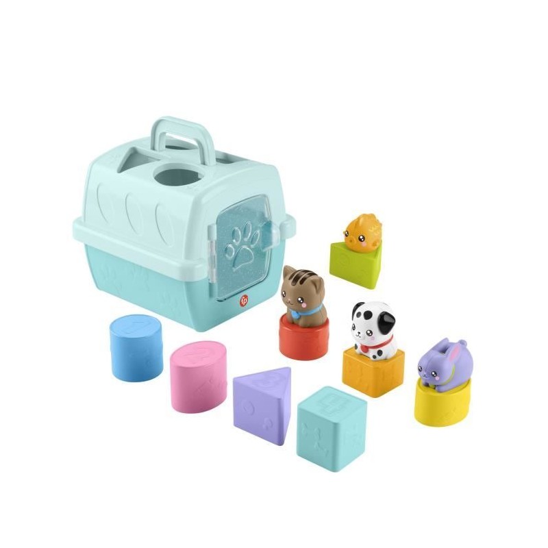 Fisher-Price-Trieur Caisse de Transport d'Animaux-Trieur 8 blocs HTW9 Fisher-Price-Trieur Caisse de Transport d'Animaux-Trieur 8 blocs HTW9