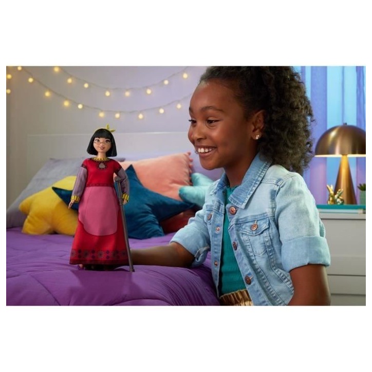 Disney Dahlia du Royaume de Rosas Poupée Wish articulée avec vetements amovibles, accessoires et canne HPX24 Disney Dahlia du Royaume de Rosas Poupée Wish articulée avec vetements amovibles, accessoires et canne HPX24