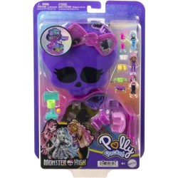 Polly Pocket-Monster High-Coffret 3 mini-figurines et 10 accessoires