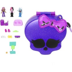 Polly Pocket-Monster High-Coffret 3 mini-figurines et 10 accessoires