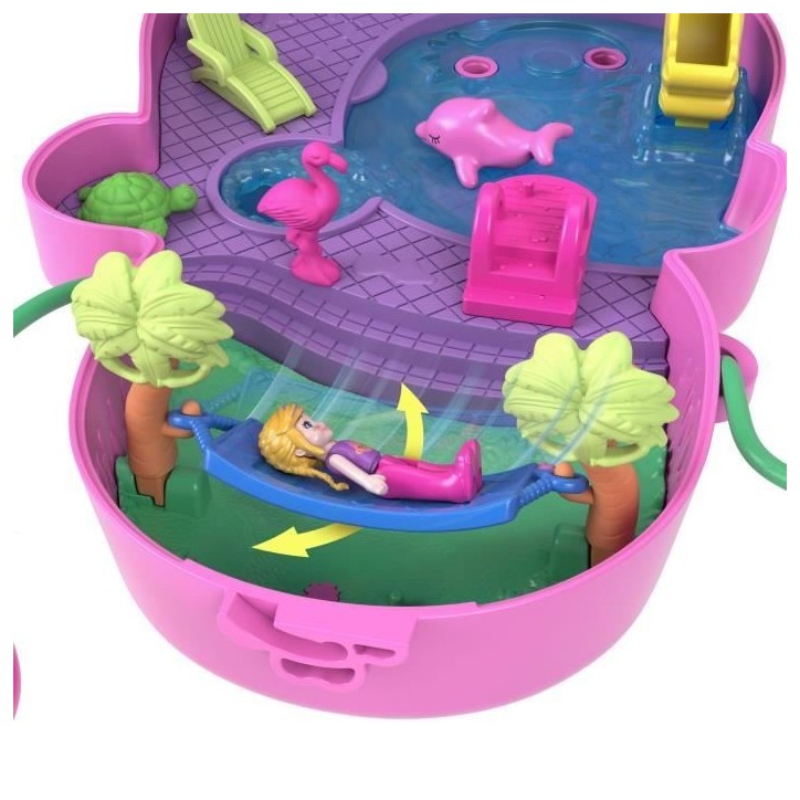 Polly Pocket-Maman Singe et Son Bébé-Coffret 2 mini-figurines HWP04 Polly Pocket-Maman Singe et Son Bébé-Coffret 2 mini-figurines HWP04