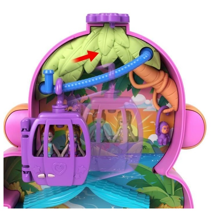 Polly Pocket-Maman Singe et Son Bébé-Coffret 2 mini-figurines HWP04 Polly Pocket-Maman Singe et Son Bébé-Coffret 2 mini-figurines HWP04