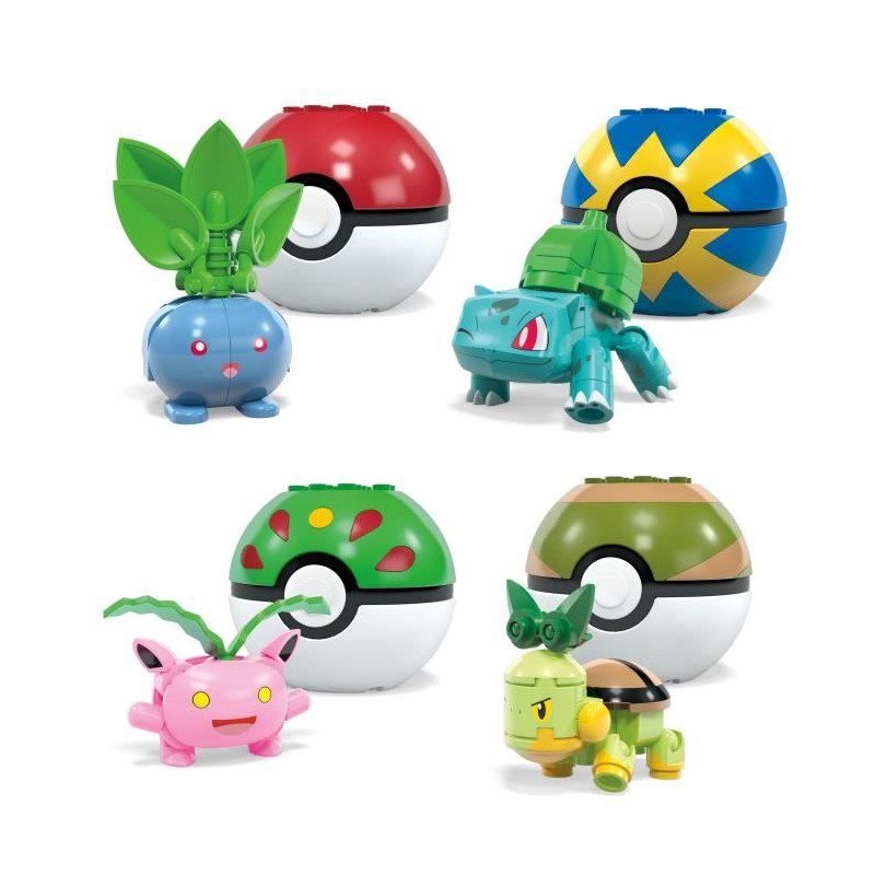 MEGA Pokémon-Dresseur de Pokémon type Plante-coffret de construction MEGA Pokémon-Dresseur de Pokémon type Plante-coffret de construction
