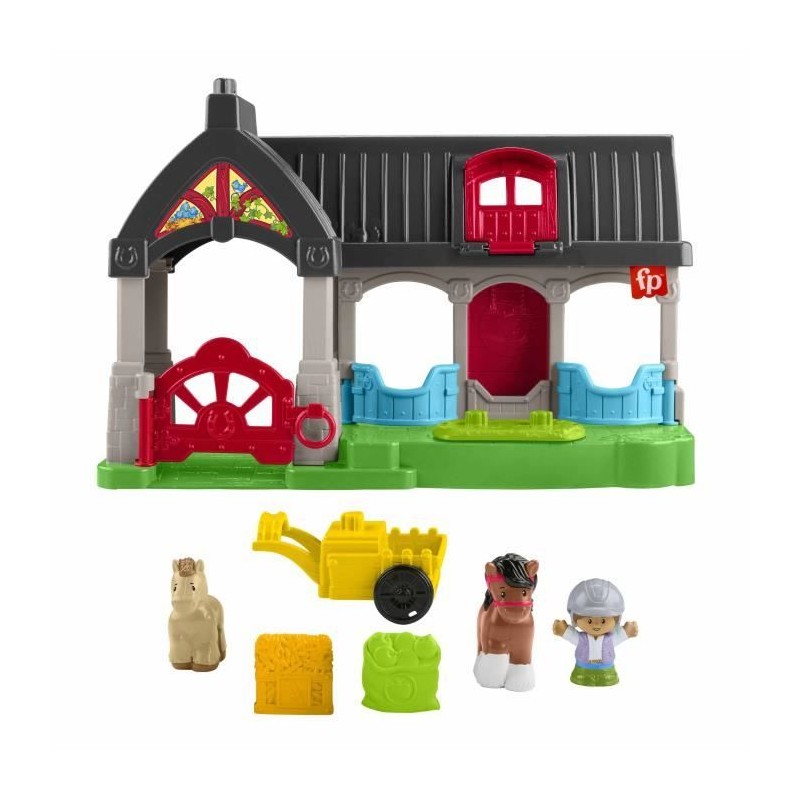 FISHER-PRICE Little People-L'écurie des Joyeux Chevaux avec 6 élém FISHER-PRICE Little People-L'écurie des Joyeux Chevaux avec 6 élém