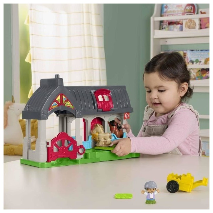 FISHER-PRICE Little People-L'écurie des Joyeux Chevaux avec 6 éléments - Fisher-Price - HWR84 FISHER-PRICE Little People-L'écurie des Joyeux Chevaux avec 6 éléments - Fisher-Price - HWR84