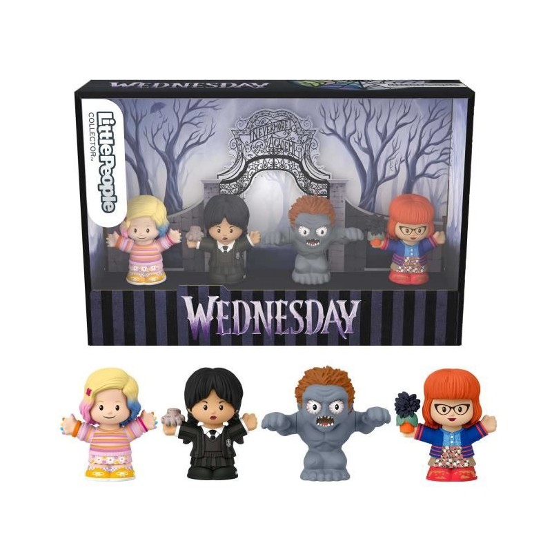 Little People Collector-Mercredi-Coffret 4 Figurines - 14ans+ - HWX46 Little People Collector-Mercredi-Coffret 4 Figurines - 14ans+ - HWX46