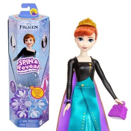 Spin & Reveal La Reine des Neiges-Anna- Mattel Poupée Surprise Disn