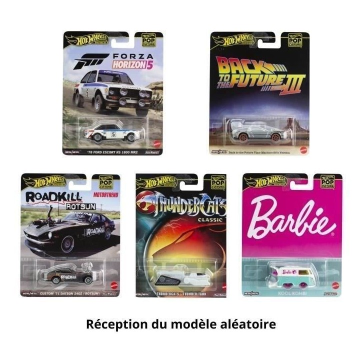 Hot Wheels-Pop Culture-Réplique de véhicule premium échelle 1/64 HXD63 Hot Wheels-Pop Culture-Réplique de véhicule premium échelle 1/64 HXD63