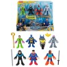Imaginext-DC Super Friends-Coffret de figurines Deluxe avec 9 éléme