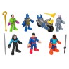 Imaginext-DC Super Friends-Coffret de figurines Deluxe avec 9 éléme
