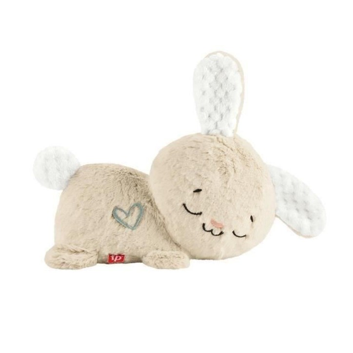 Fisher-Price-Mon Lapin Câlin - Peluche veilleuse - Jouet d'éveil - HXG97