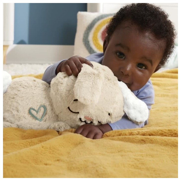 Fisher-Price-Mon Lapin Câlin - Peluche veilleuse - Jouet d'éveil - HXG97