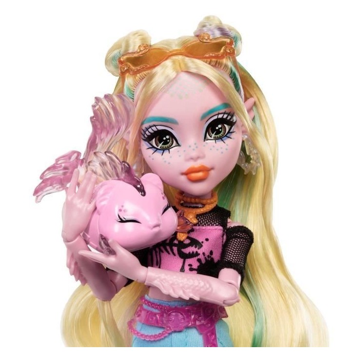 Monster High-Poupée Lagoona Blue-Poupée avec animal et accessoires HXH75 Monster High-Poupée Lagoona Blue-Poupée avec animal et accessoires HXH75
