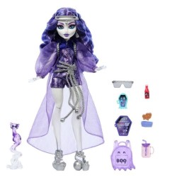 Monster High-Spectra Vondergeist-Poupée, furet Rhuen et accessoires H