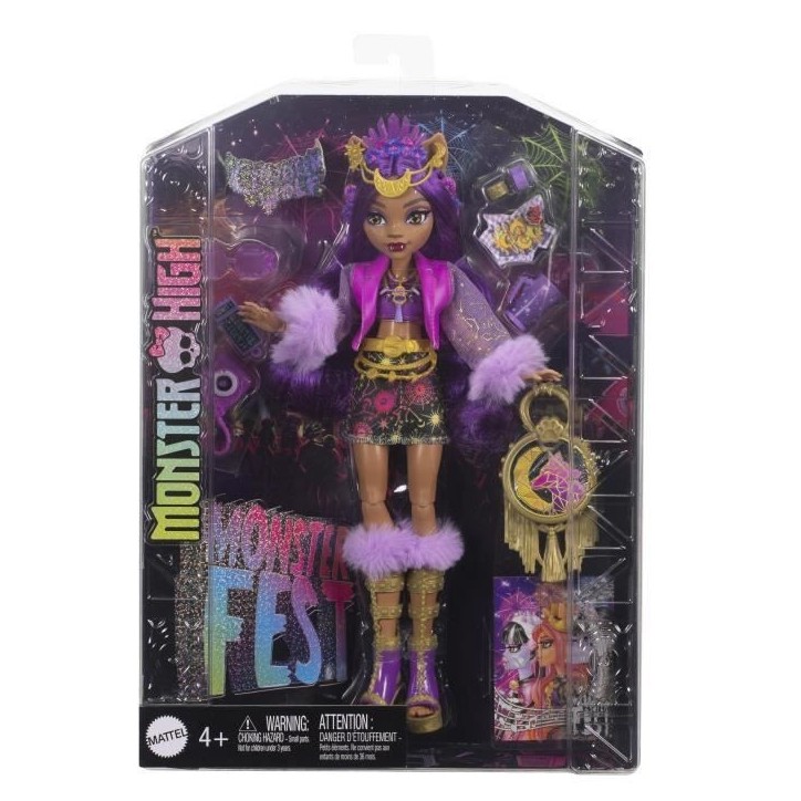 Monster High-Poupée Clawdeen Wolf avec tenue pour le Monster Fest HXH80 Monster High-Poupée Clawdeen Wolf avec tenue pour le Monster Fest HXH80