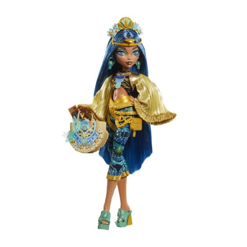 Monster High-Poupée Cleo De Nile avec tenue pour le Monster Fest HXH8 Monster High-Poupée Cleo De Nile avec tenue pour le Monster Fest HXH8