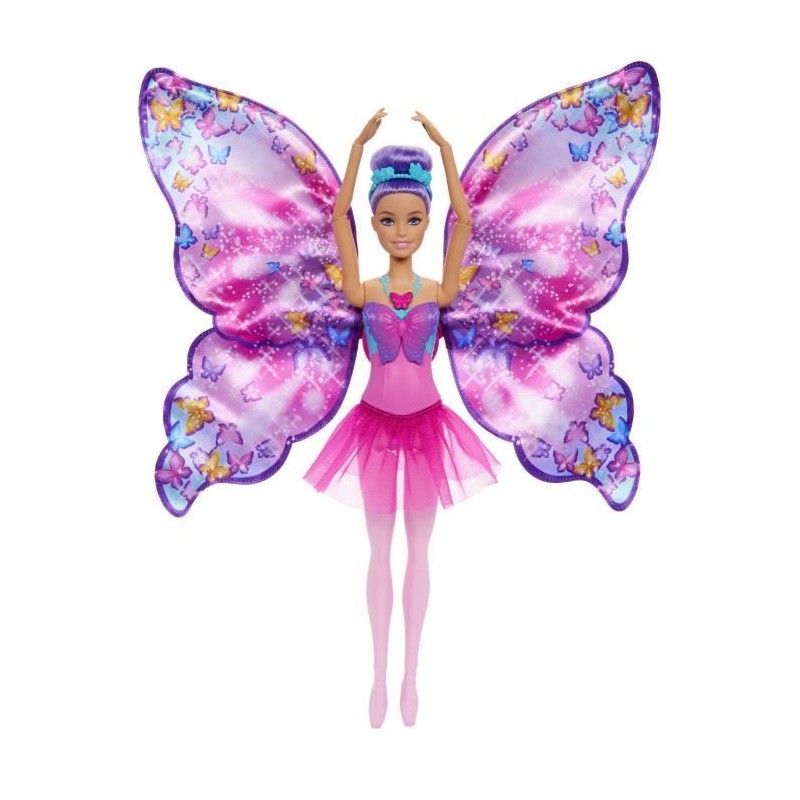 Barbie-De Danseuse a Papillon-Poupée transformation 2 en 1 HXJ10 Barbie-De Danseuse a Papillon-Poupée transformation 2 en 1 HXJ10