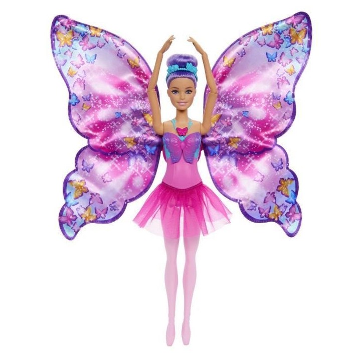 Barbie-De Danseuse a Papillon-Poupée transformation 2 en 1 HXJ10 Barbie-De Danseuse a Papillon-Poupée transformation 2 en 1 HXJ10
