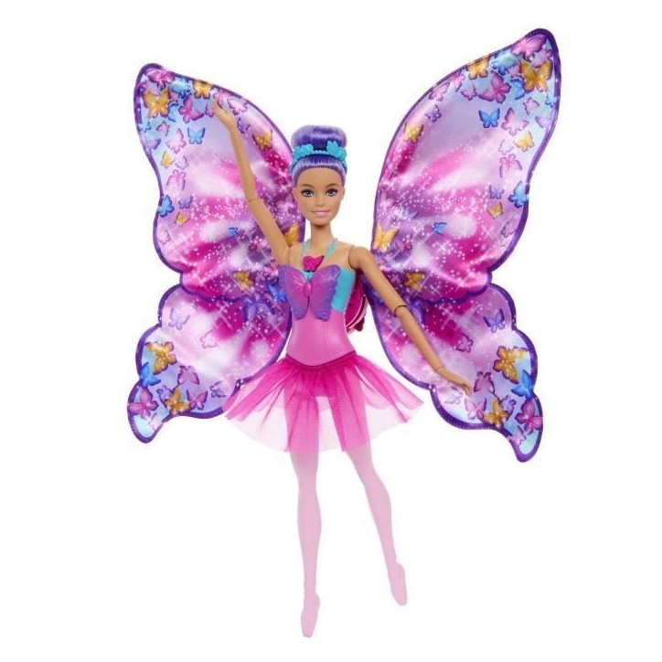 Barbie-De Danseuse a Papillon-Poupée transformation 2 en 1 HXJ10 Barbie-De Danseuse a Papillon-Poupée transformation 2 en 1 HXJ10