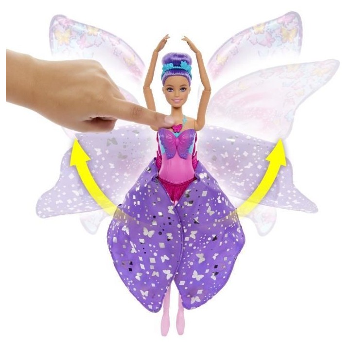 Barbie-De Danseuse a Papillon-Poupée transformation 2 en 1 HXJ10 Barbie-De Danseuse a Papillon-Poupée transformation 2 en 1 HXJ10