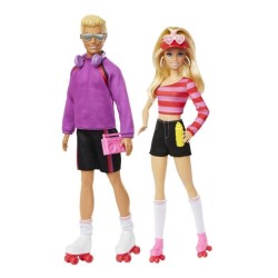 Barbie-Fashionistas-Coffret poupées et accessoires patins a roulettes