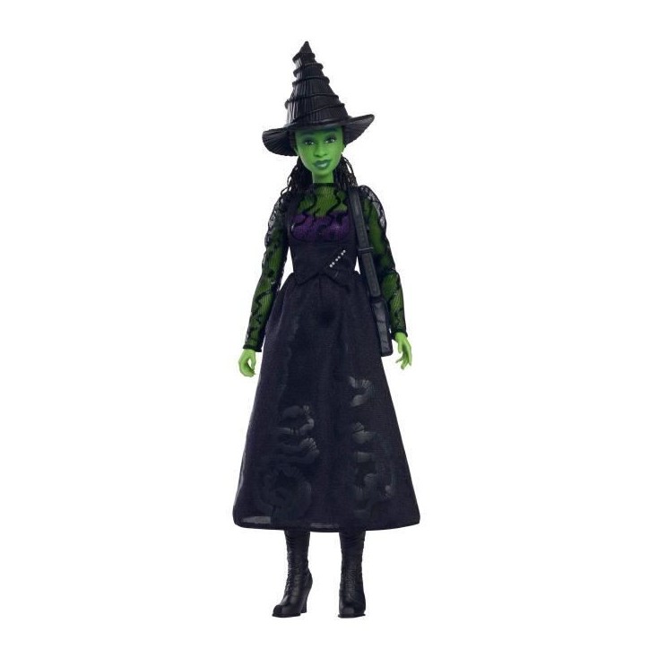 Mattel-Wicked-Poupée Elphaba avec accessoires et habillages amovibles - Wicked - HXT62 Mattel-Wicked-Poupée Elphaba avec accessoires et habillages amovibles - Wicked - HXT62