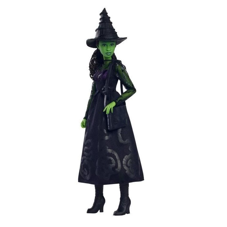 Mattel-Wicked-Poupée Elphaba avec accessoires et habillages amovibles - Wicked - HXT62 Mattel-Wicked-Poupée Elphaba avec accessoires et habillages amovibles - Wicked - HXT62