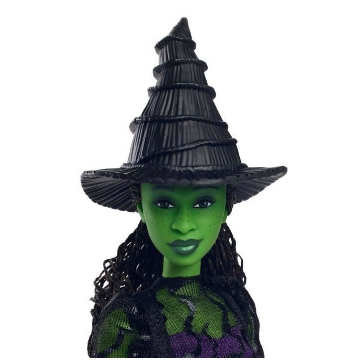 Mattel-Wicked-Poupée Elphaba avec accessoires et habillages amovibles - Wicked - HXT62 Mattel-Wicked-Poupée Elphaba avec accessoires et habillages amovibles - Wicked - HXT62