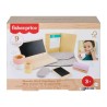 FISHER-PRICE Set de télétravail en Bois, 9 éléments avec ordinateu