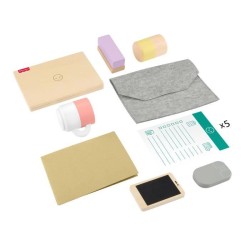 FISHER-PRICE Set de télétravail en Bois, 9 éléments avec ordinateu