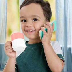 FISHER-PRICE Set de télétravail en Bois, 9 éléments avec ordinateu