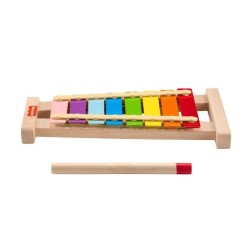 Fisher-Price-Xylophone en bois, instrument de musique avec 2 pieces H
