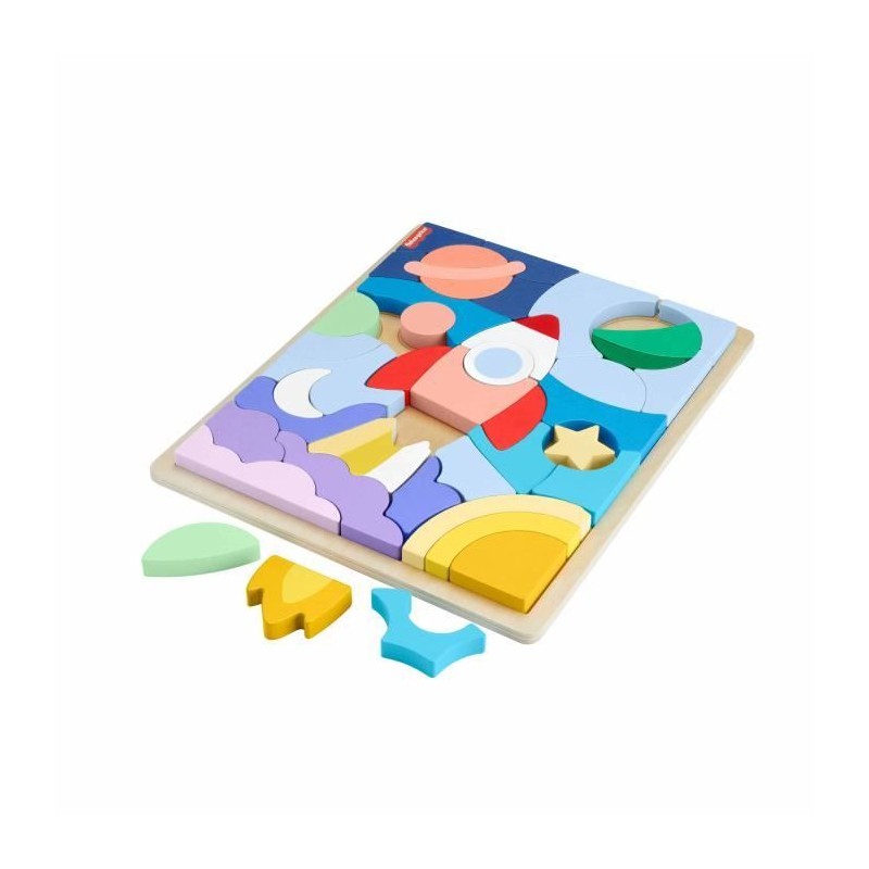 FISHER-PRICE Puzzle en Bois L'Espace-Puzzle 42 pieces pour les petits FISHER-PRICE Puzzle en Bois L'Espace-Puzzle 42 pieces pour les petits