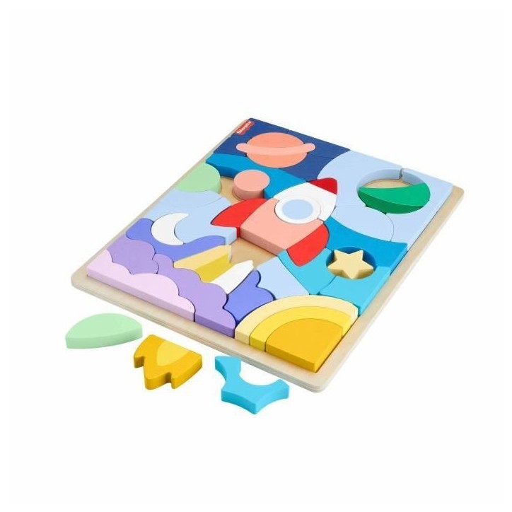 FISHER-PRICE Puzzle en Bois L'Espace-Puzzle 42 pieces pour les petits - Fisher-Price - HXY42 FISHER-PRICE Puzzle en Bois L'Espace-Puzzle 42 pieces pour les petits - Fisher-Price - HXY42