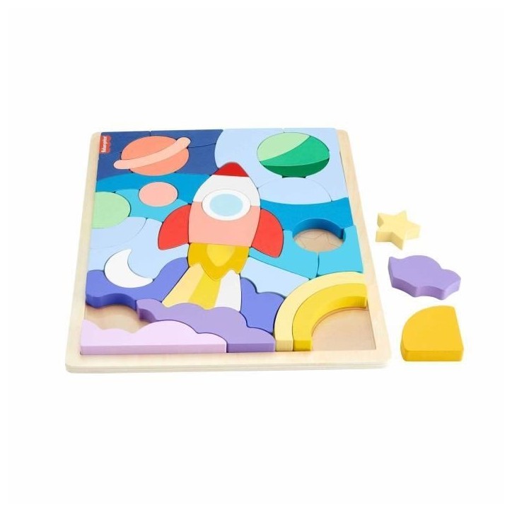FISHER-PRICE Puzzle en Bois L'Espace-Puzzle 42 pieces pour les petits - Fisher-Price - HXY42 FISHER-PRICE Puzzle en Bois L'Espace-Puzzle 42 pieces pour les petits - Fisher-Price - HXY42