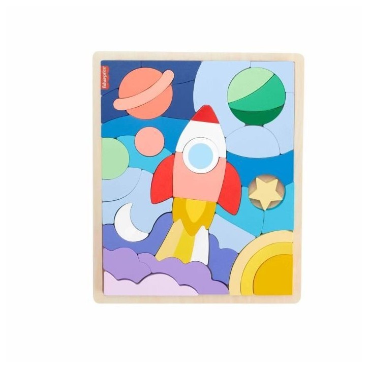 FISHER-PRICE Puzzle en Bois L'Espace-Puzzle 42 pieces pour les petits - Fisher-Price - HXY42 FISHER-PRICE Puzzle en Bois L'Espace-Puzzle 42 pieces pour les petits - Fisher-Price - HXY42