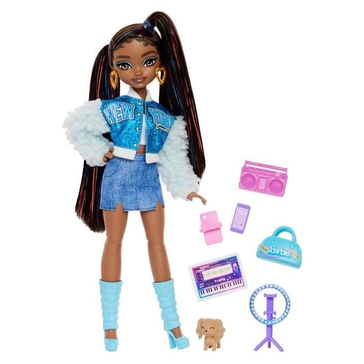 BARBIE équipe de Reve « Brooklyn »-Poupée et 8 accessoires - Barbie - HYC22 BARBIE équipe de Reve « Brooklyn »-Poupée et 8 accessoires - Barbie - HYC22
