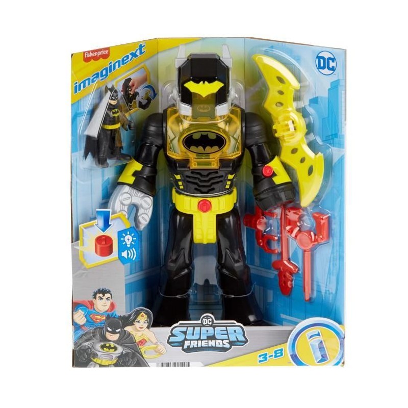 Fisher-Price-DC Super Friends Batman dans son Exosquelette-robot - Ima Fisher-Price-DC Super Friends Batman dans son Exosquelette-robot - Ima