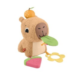 Fisher-Price-Mon Capybara Câlins-Peluche Anneau De Dentition Et Hoche
