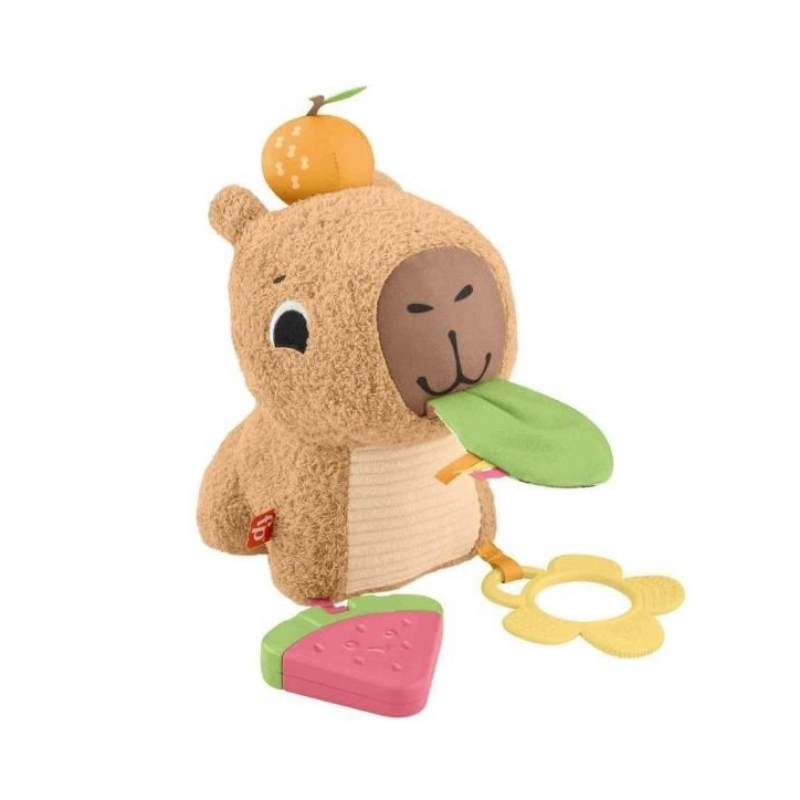 Fisher-Price-Mon Capybara Câlins-Peluche Anneau De Dentition Et Hochet - Des 3 mois- HYR54