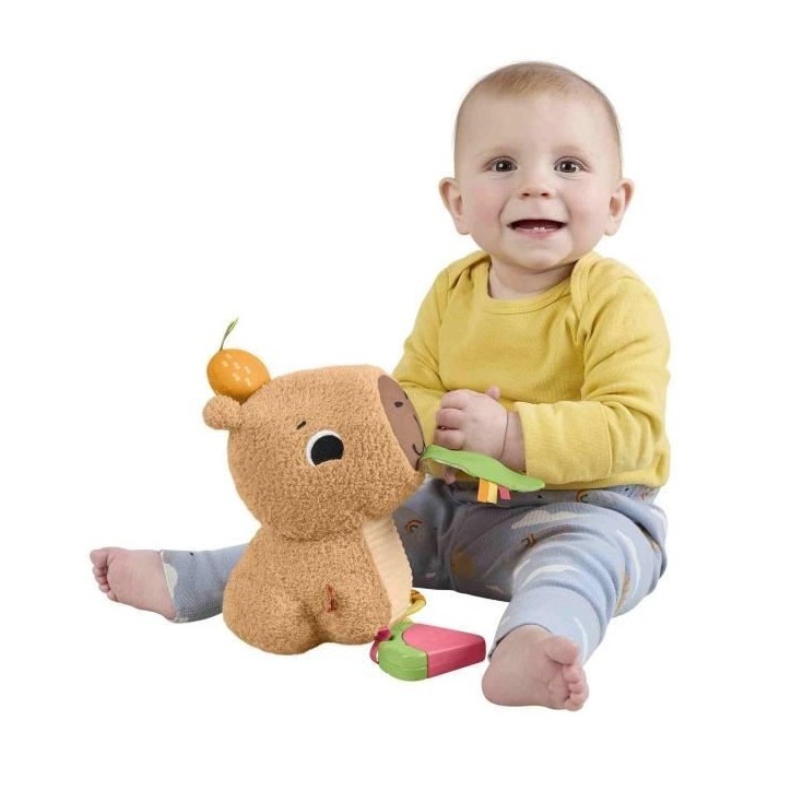 Fisher-Price-Mon Capybara Câlins-Peluche Anneau De Dentition Et Hochet - Des 3 mois- HYR54